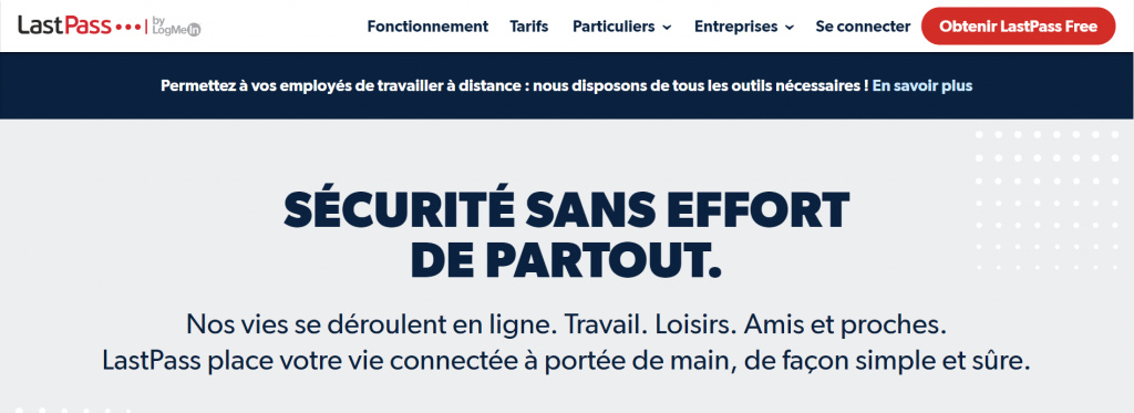 lastpass gestionnaire de mot de passe