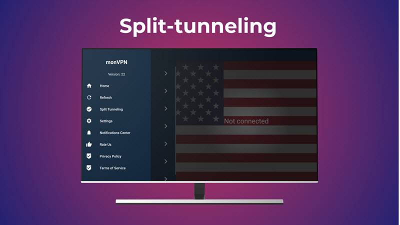 Split-tunneling dans monVPN sur Firestick